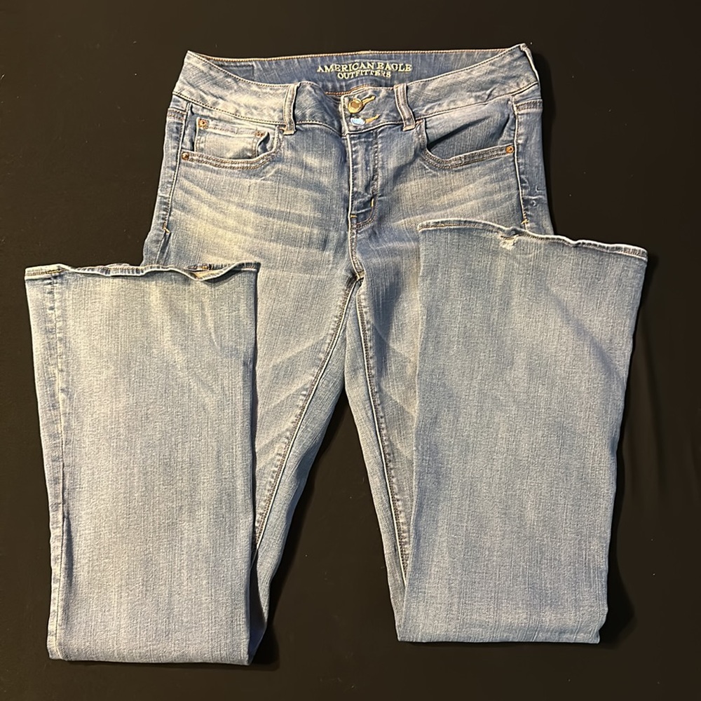 American Eagle Super Stretch Artist Flare LONG jeans